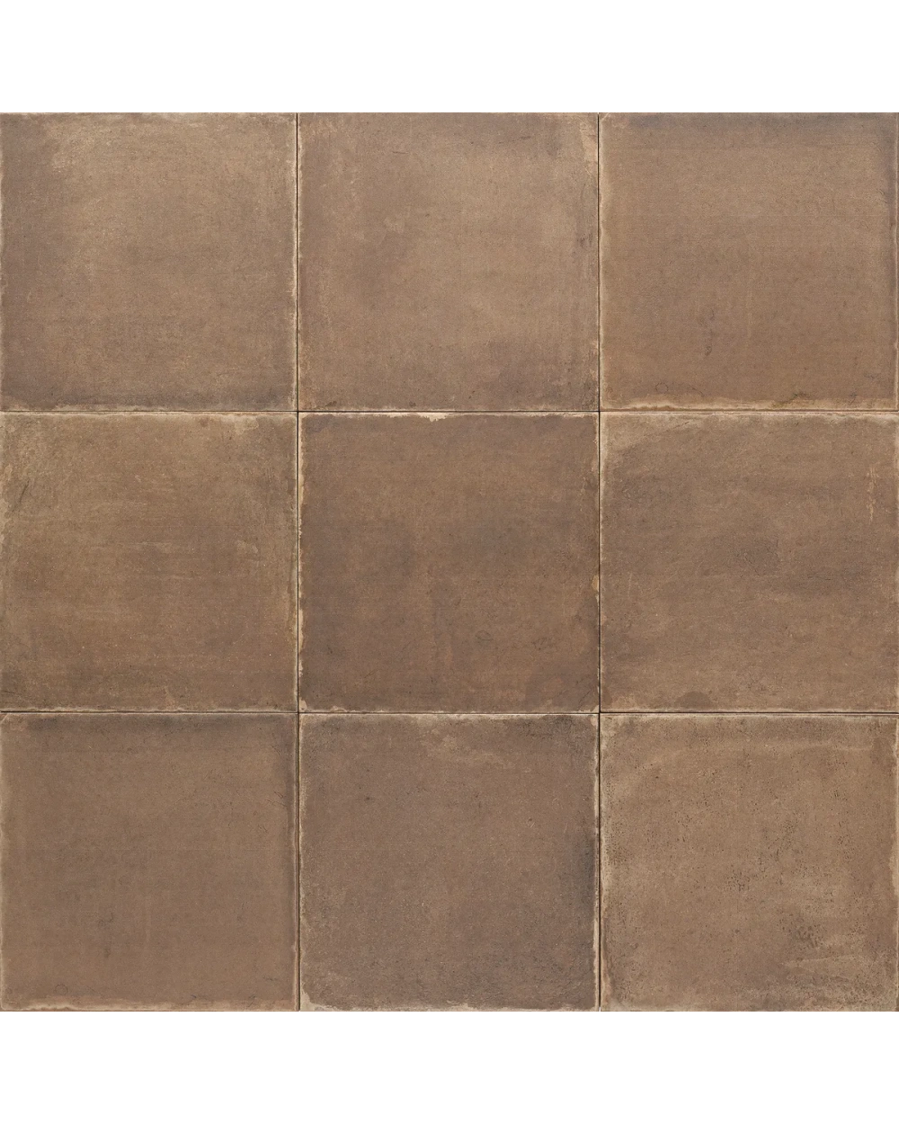 Braune Grundfliese im Vintage-Look, matt, 20x20 cm