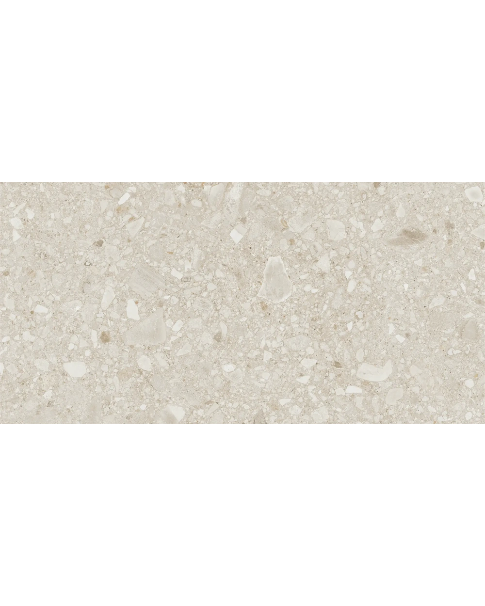 Terrazzo-Fliese Beige matt R11, 60x120 cm
