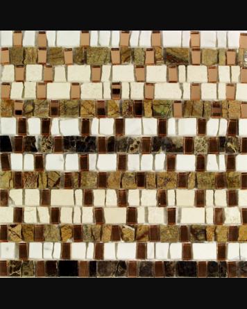 Mosaic Copper Tresor 30x30 cm