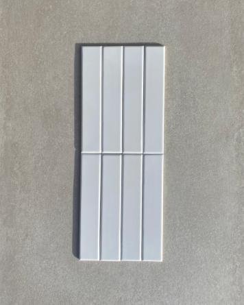 Modern Brick Tiles White Shiny 5x25 cm | Sample tiles free shipping!