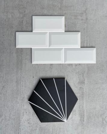 Metro tile 7.5x15 cm matt