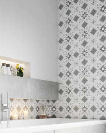 Frame15 Decor Chic Arrow 15x15 cm tiles for floor and wall| Tiles Online Shop