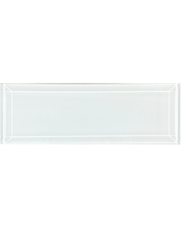 Metrofliese Glas Prisma Bianco 10 x 30 cm