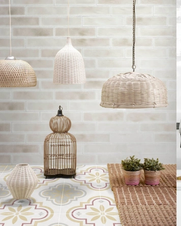 Vitral Taupe: Wandfliese mit Krakeleé in Taupe