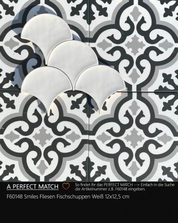 Cosenza Gris 22,5x22,5 cm | Art Nouveau Tiles
