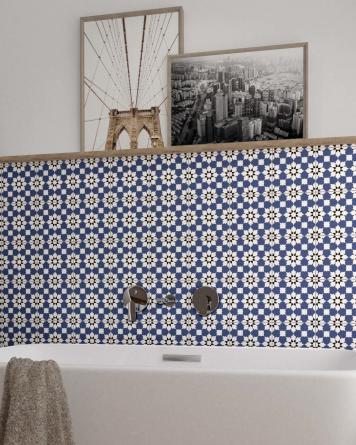 Nerja Azul 22,5x22,5 cm | Art Nouveau Tiles