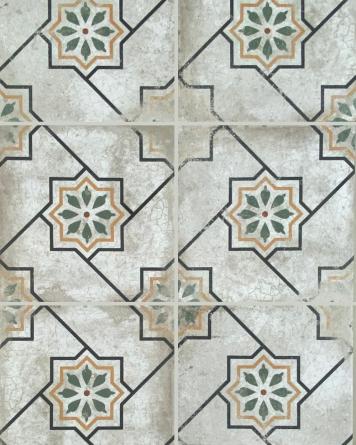 Oriental Floor Tile with...