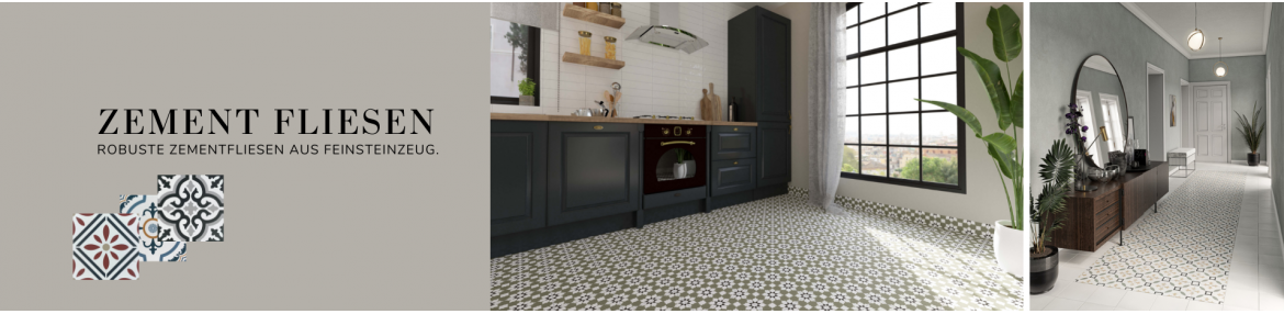 Cement look tiles | Art Nouveau cement-look tiles SAMPLE SHIPPING