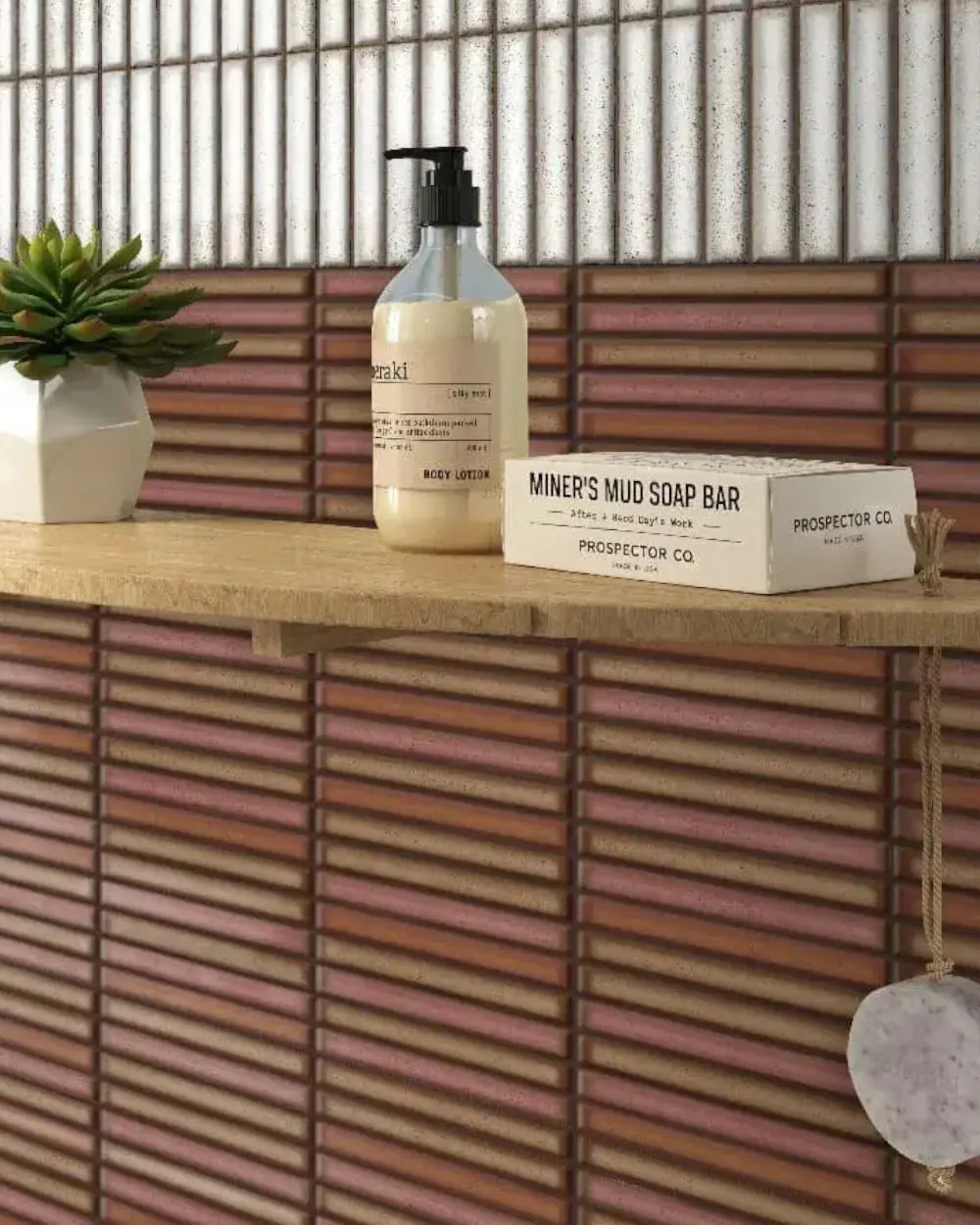 Wall Sticks Red Vintage Design | Kit Kat Rust 11,5x23 cm