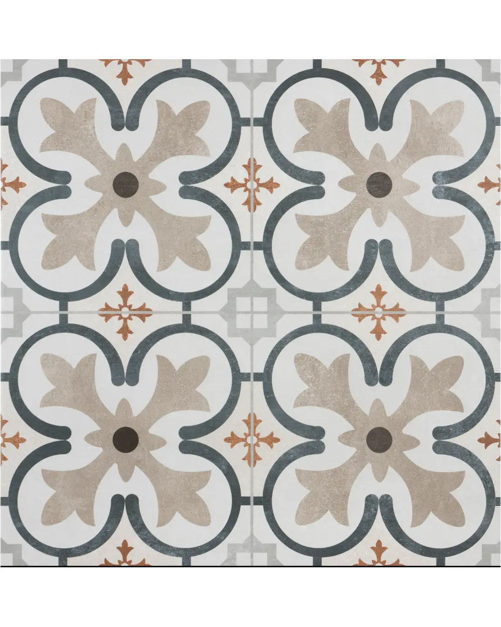 Art Nouveau Tile Patchwork Beige |Boulevard Beige 45x45 cm