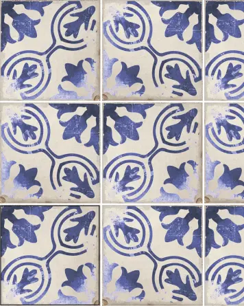 Vintage Fliesen Blau 15x15 cm | Village Iruela Blue