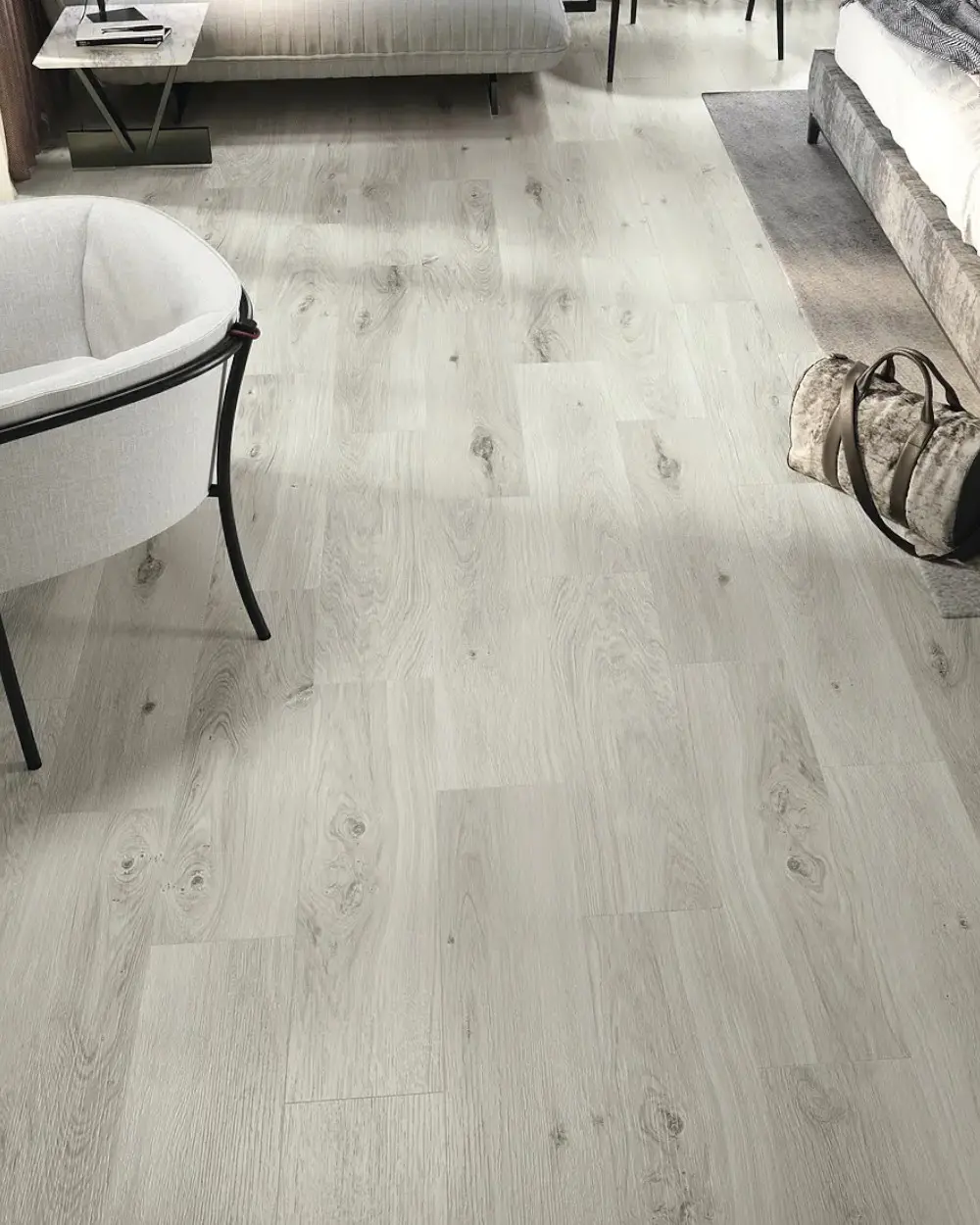 Graue Fliesen in Holzoptik 22,5x90cm | Havana Ash | Musterversand