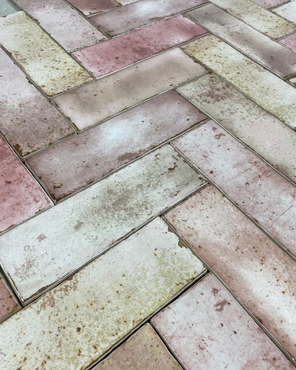 15,5 m² Restposten Brickfliesen Koralle Amazonia E234941 Coral 6,5x20cm