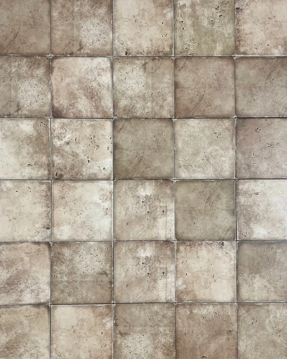 Brown antique tiles 15x15 cm rustic | country house tiles in brown buy cheap online