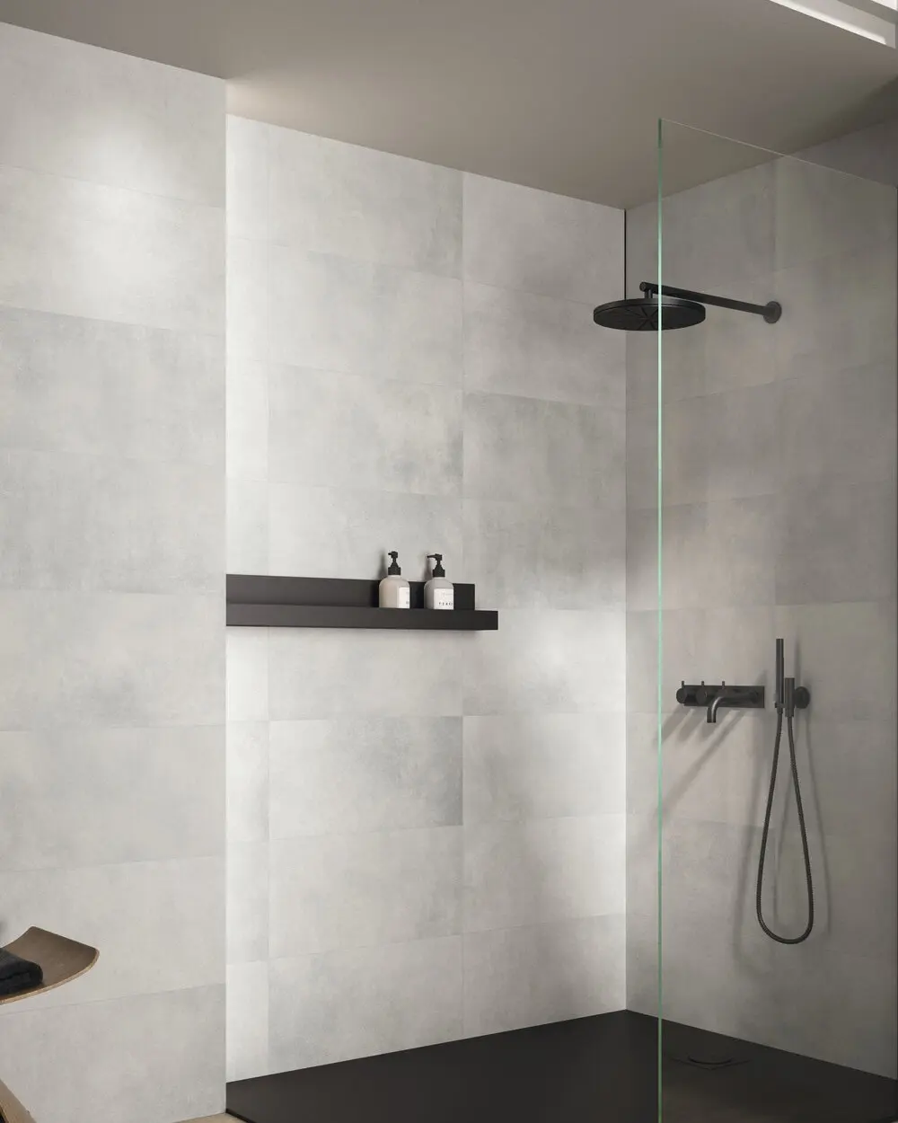 Fliesen in Betonoptik Hell 30x60 cm | Work Bianco