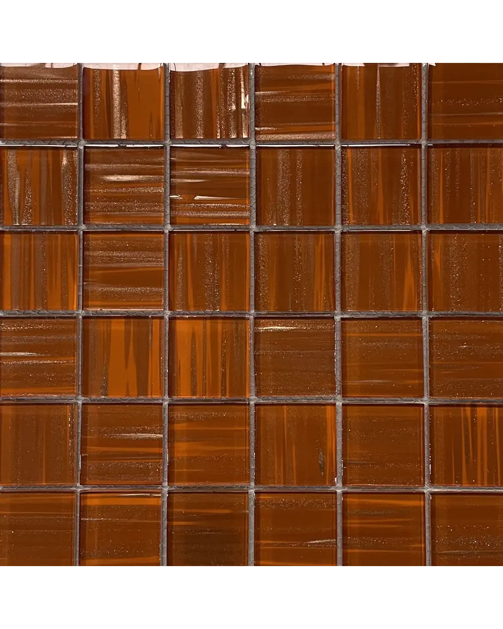 Glasmosaik Golden Red Brown 4,8x4,8 cm, B 13| Sonderangebot
