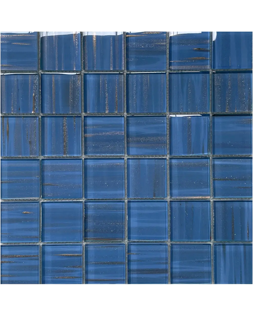 Glasmosaik Golden Light Blue 4,8x4,8 cm, B 13 | Sonderangebot