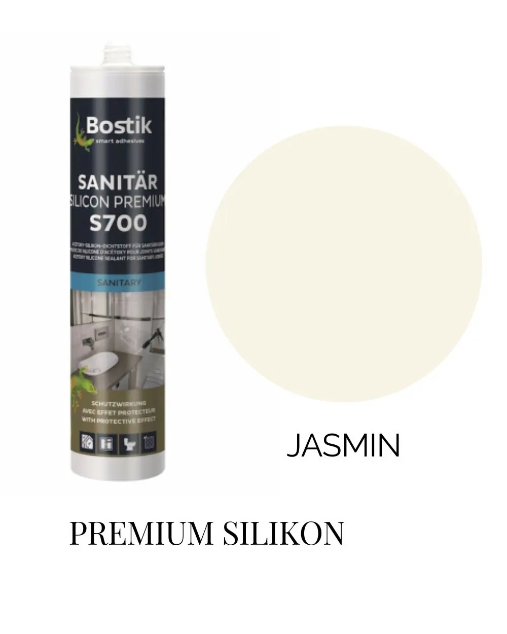 Bostik Sanitary Silicone Jasmin Professional 300 ml - Order high quality silicone online!