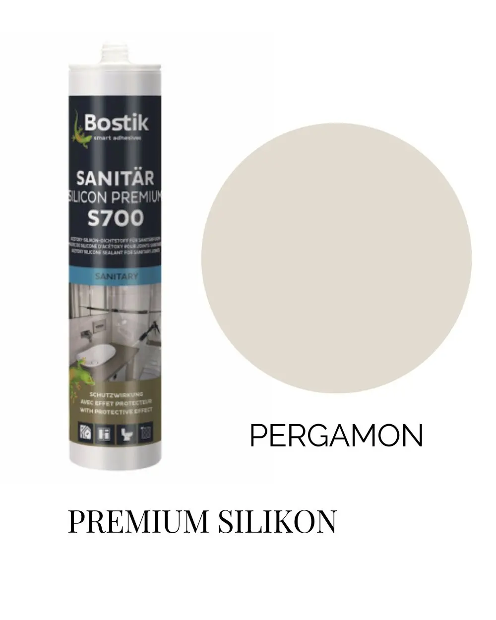 Sanitär Silikon Profi Pergamon 300 ml