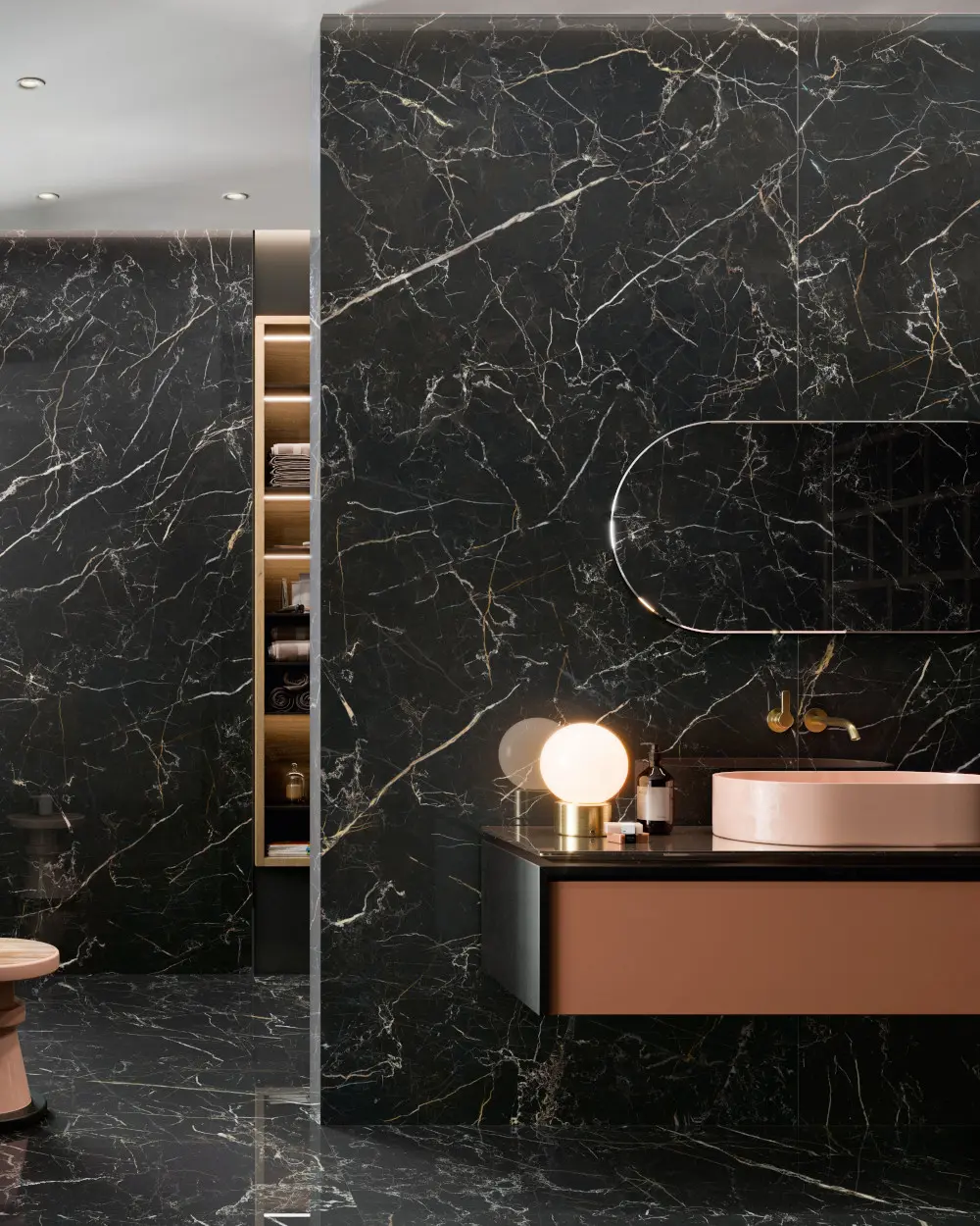 XXL 120x280 Polished Night Lux Design Tiles