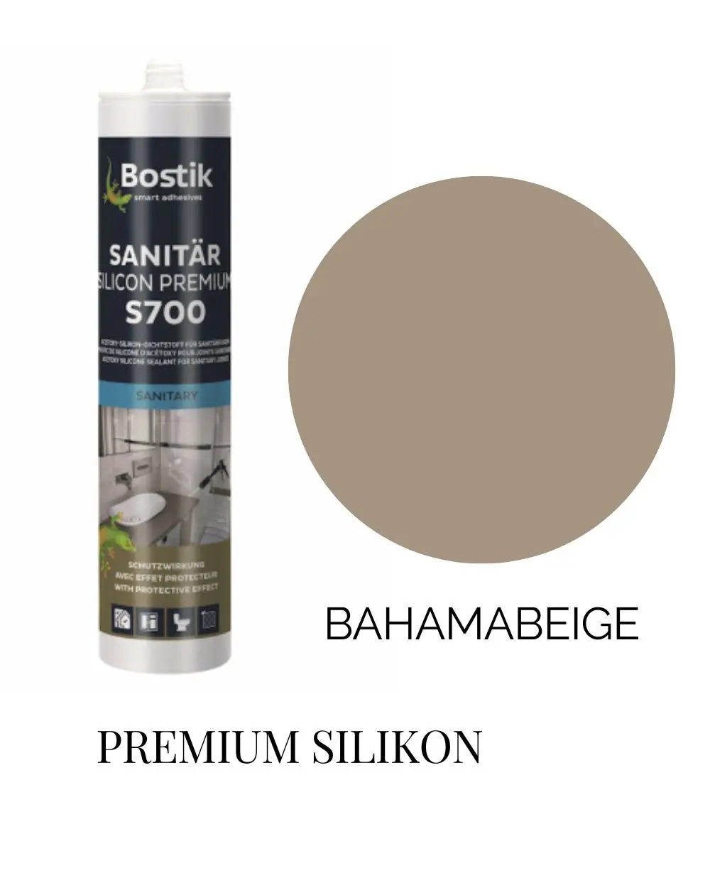Bostik Sanitary Silicone Bahamabeige Professional 300 ml - Order high quality silicone online!