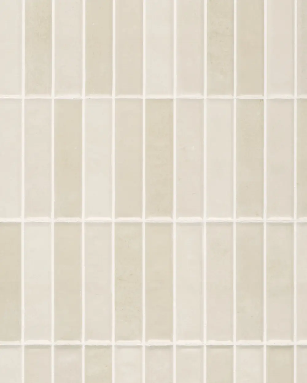 Wandfliesen Stäbchen Creme matt 10x30 cm | Musterversand