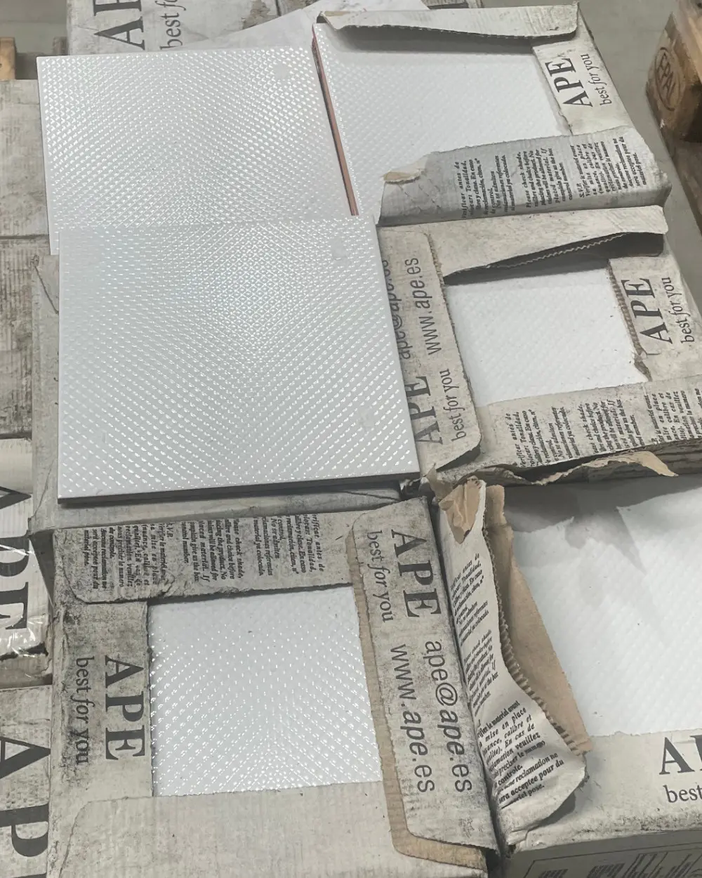 20 m² Restposten Wandfliese Zar Blanco 20x20 cm