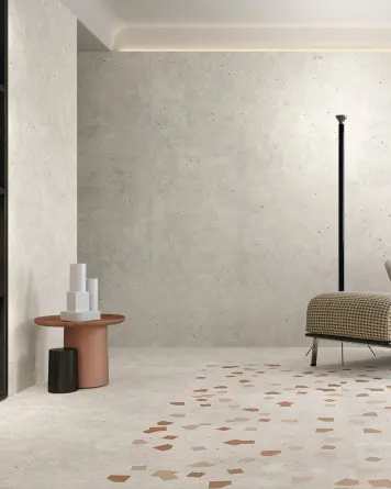 Top Modern: Tiles in terrazzo look 90x90 cm | Ama Avorio | SAMPLE SHIPPING