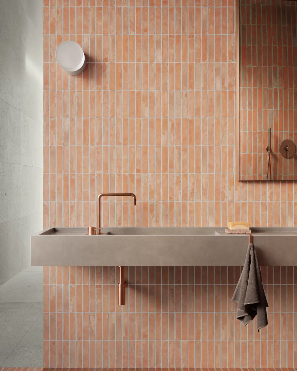 Brick-effect tile Natural 5x20 cm |Bricks Natural
