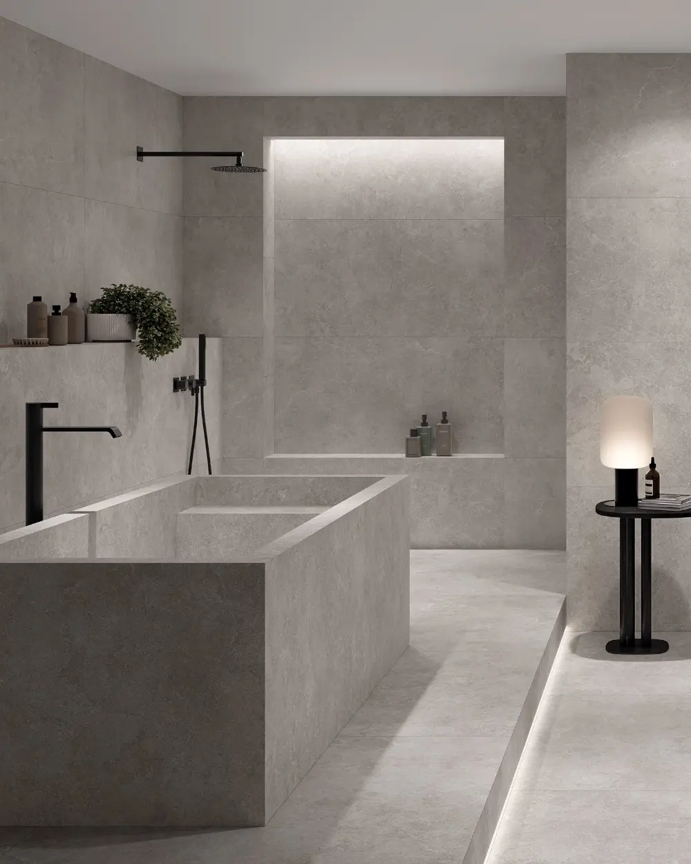 XXL tiles 120x280 cm Matt stone look | Missouri Grey