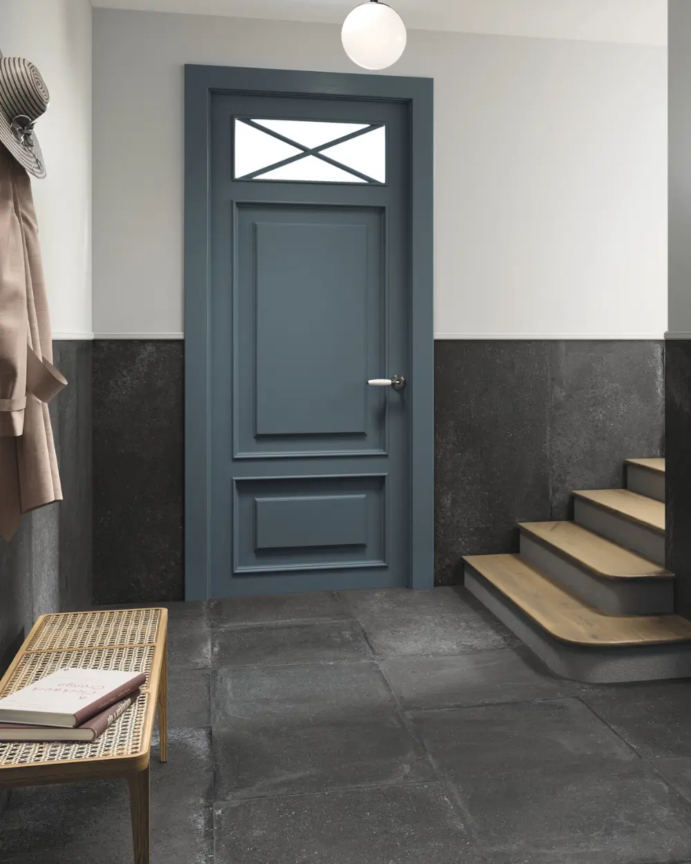 Bodenfliesen 60x120 Casale Grafite | Verwaschene Betonoptik