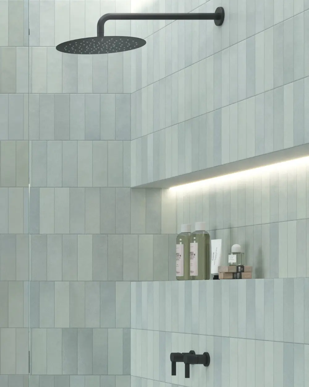 Green wall tiles Aqua | Toskana Ghost Green 6.5x20 cm