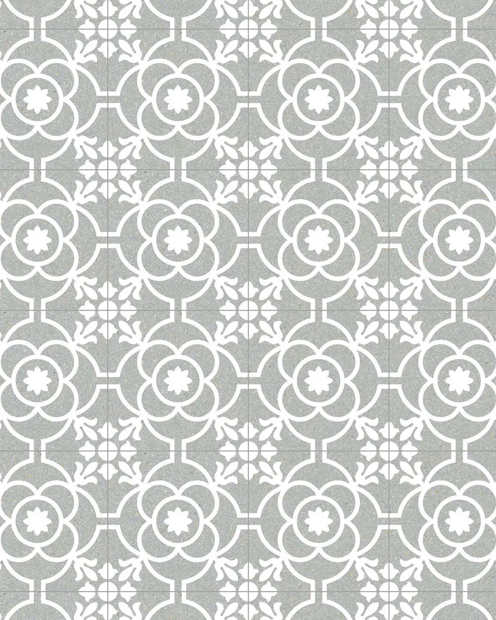 Coral Bodenfliesen 20x20 cm Grün | Jugendstil Design
