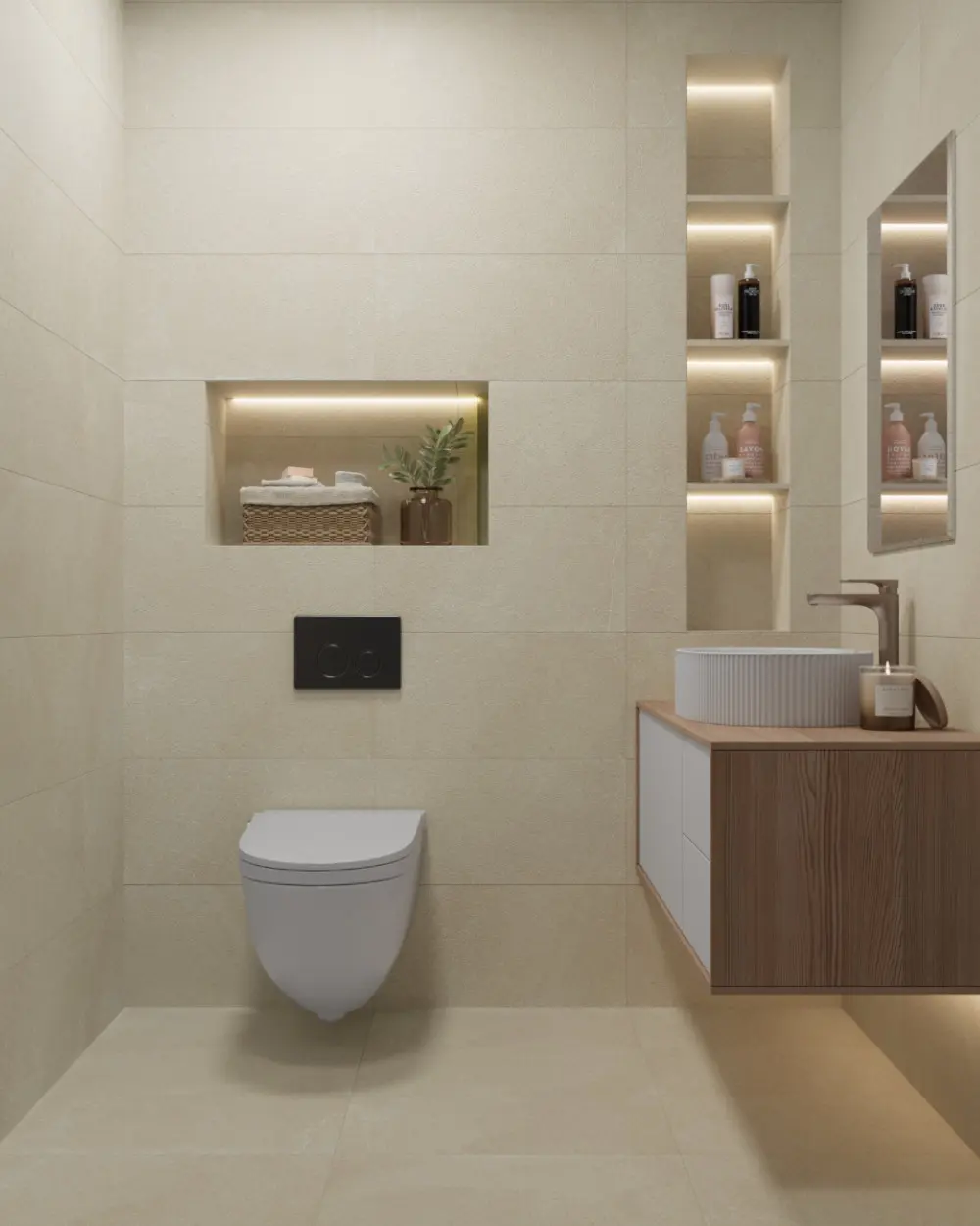 Stone-effect tiles Beige 30x60 cm | Burlington Ivory | Sample shipping