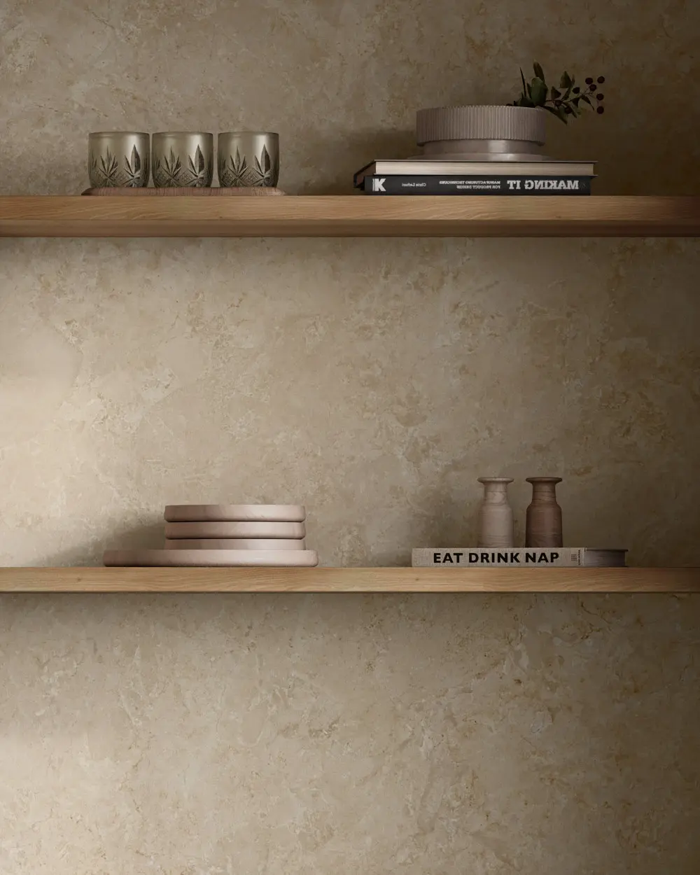 Jetzt Steinoptik-Fliesen 100x100 online kaufen Creme | Dozza Cream, sofort lieferbar