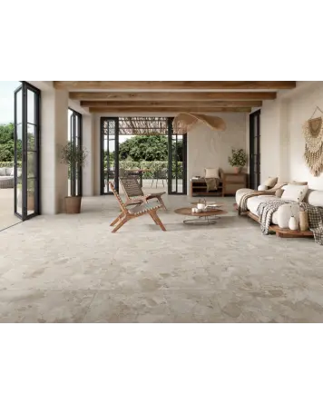Jetzt Terrazzo-Fliesen 60x120 online kaufen Creme | Dozza Stone Cream, sofort lieferbar
