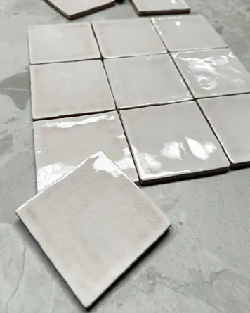 cellular tile with crackle finish | Nour Bone 10x10 cm
