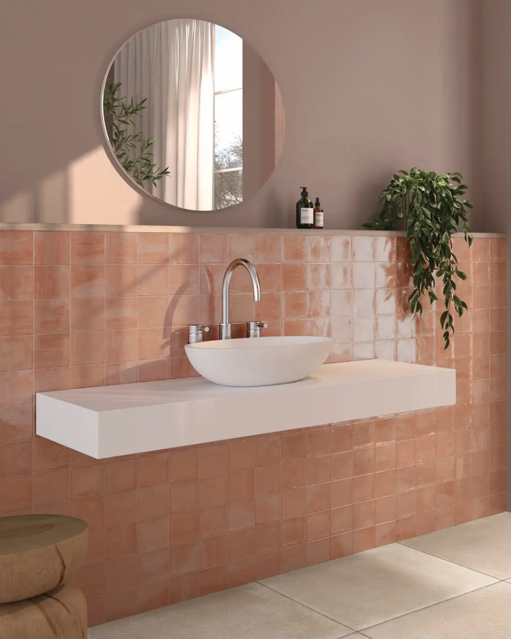 cellular tile with crackle finish | Nour Cotto 10x10 cm