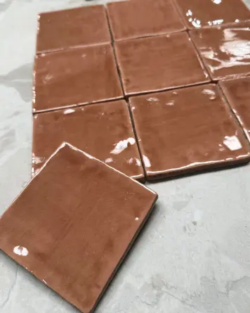 cellular tile with crackle finish | Nour Cotto 10x10 cm