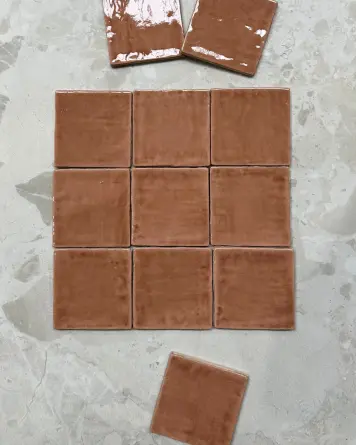 cellular tile with crackle finish | Nour Cotto 10x10 cm