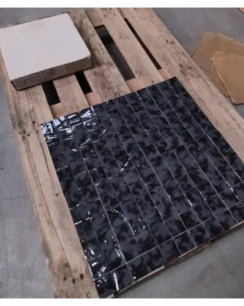 0,49m² remaining Stock Mosaik Nero Pece 28,6x28,6 cm