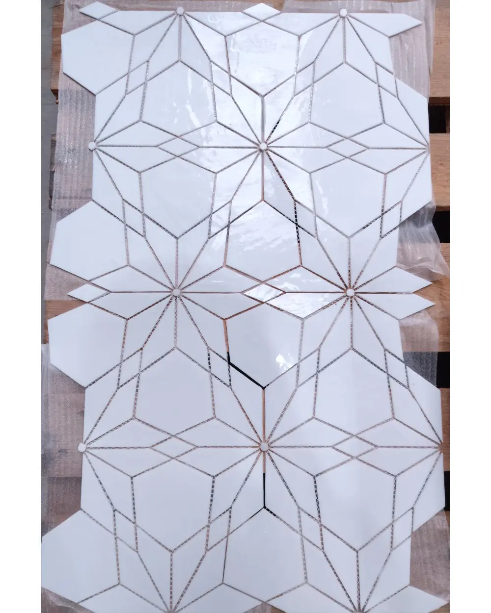 4,29m² Restposten Glasmosaik Diamant 21x36,5 cm