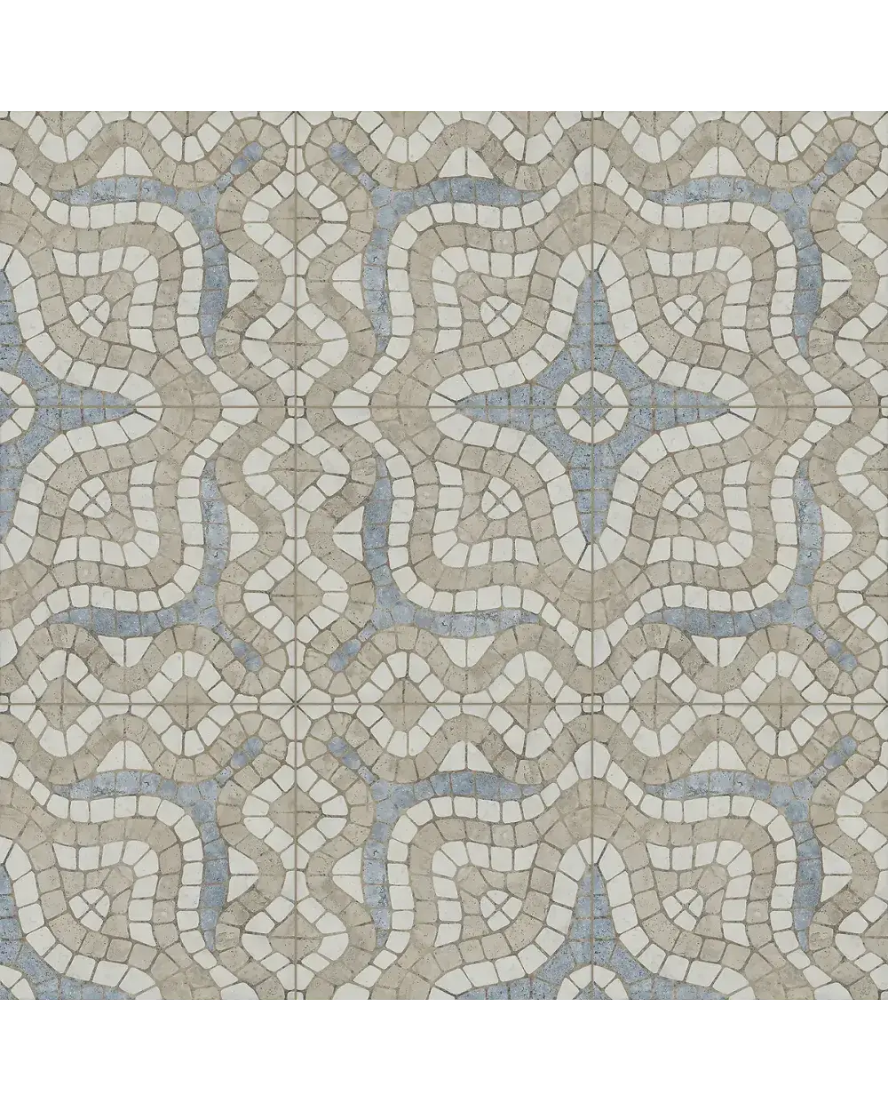 Sirakusa Bodenfliese blau matt im Vintage-Look