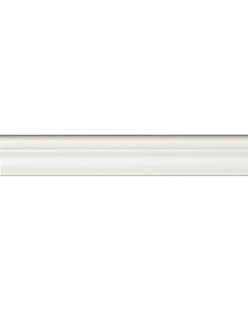 Boiserie Bordüre Moldura Plinth Weiß Matt 5x30 cm