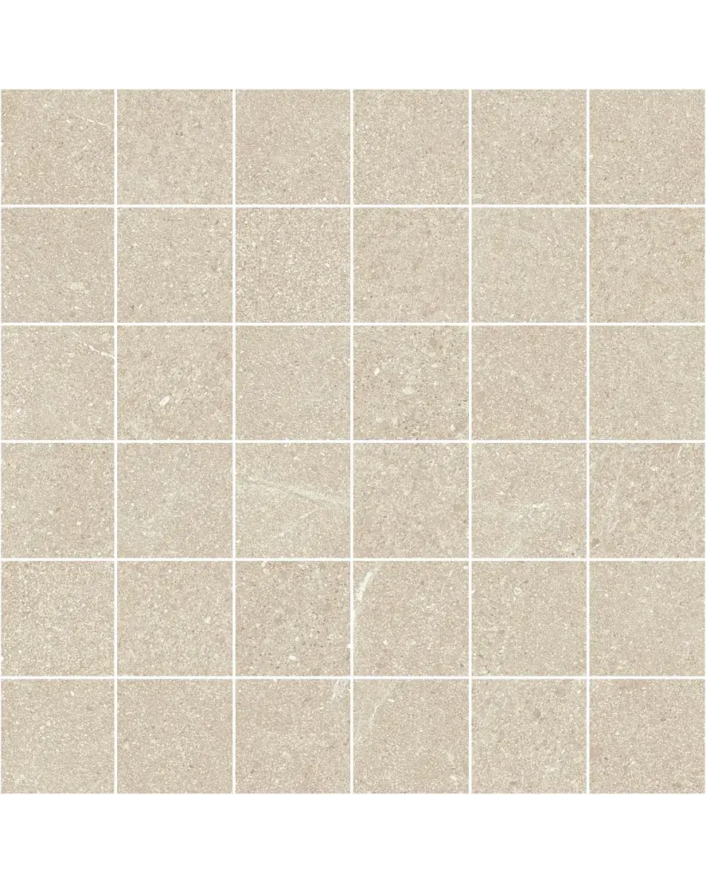 Nordic Beige Mosaik: Steinoptik-Fliese 30x30 cm, matt