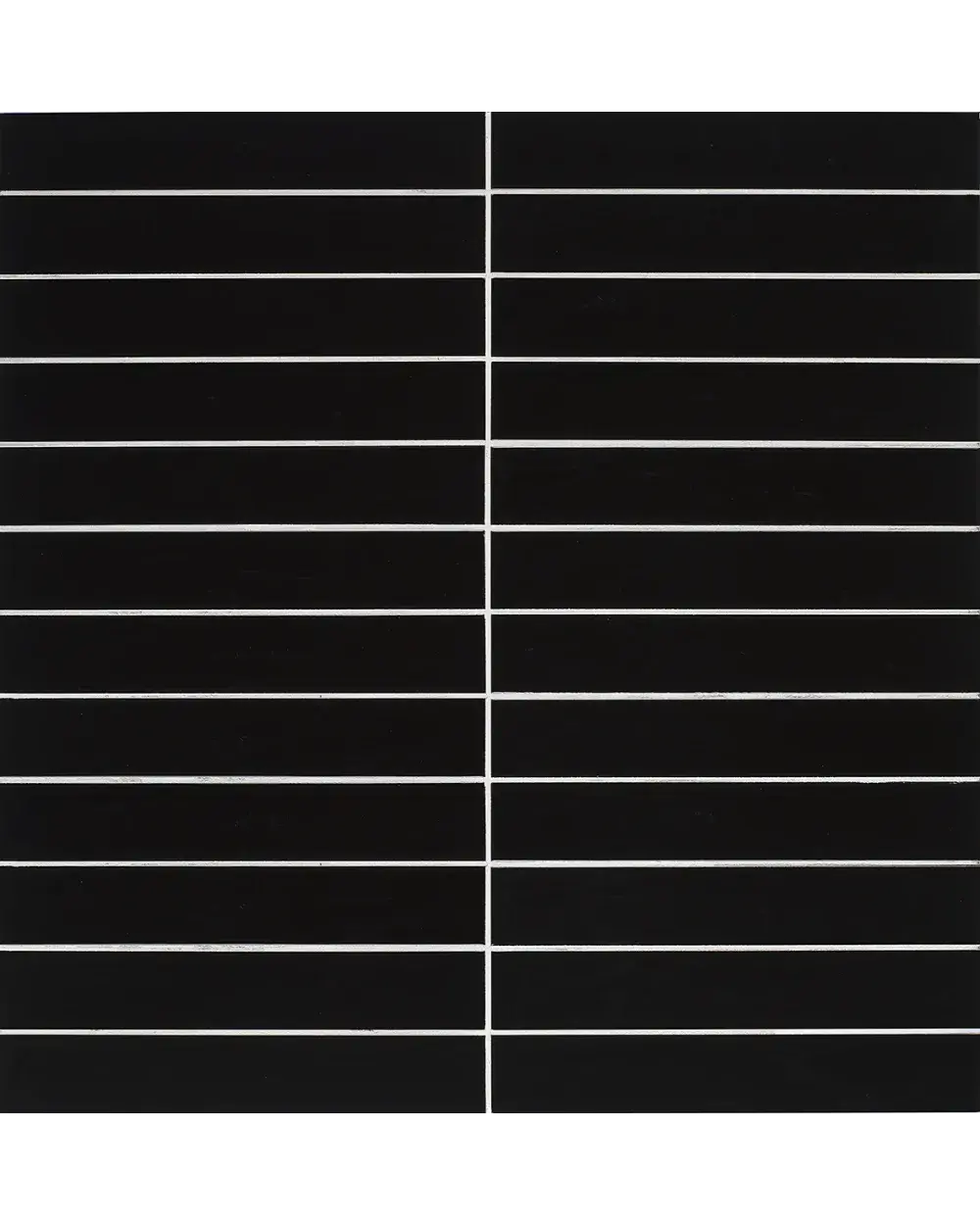 SKINNY LINE Nero, Deep Black Glossy, 5x30 cm Wall Tile