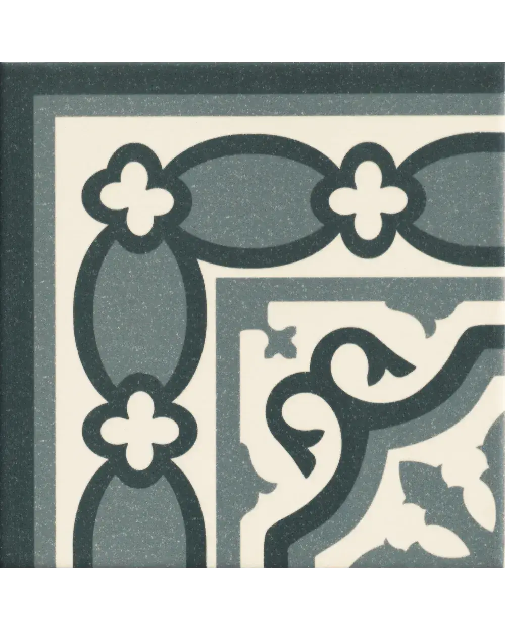 Florentine Blue Eckfliese im Klassik-Look, 20x20 cm