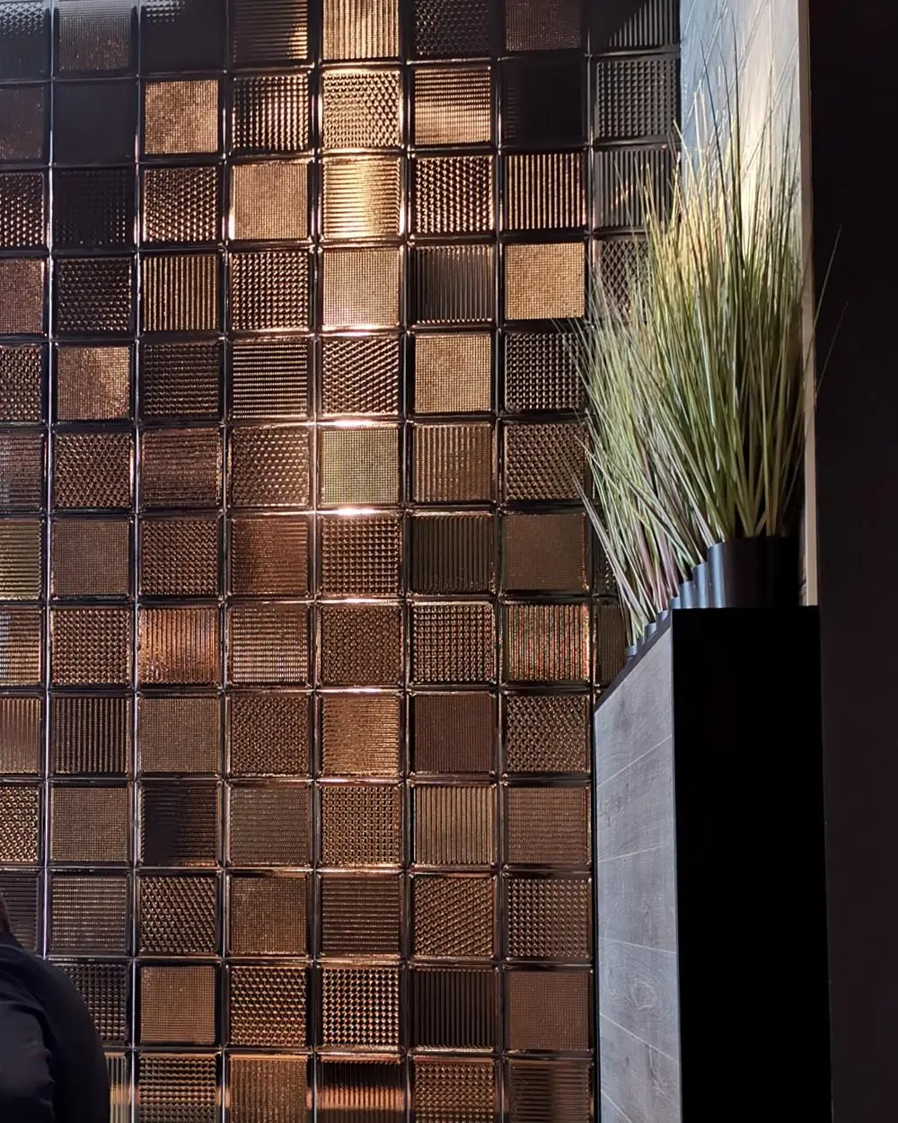 Glass Titanium Brick 20,1x20,1 from Aparici - Keramics Online Shop