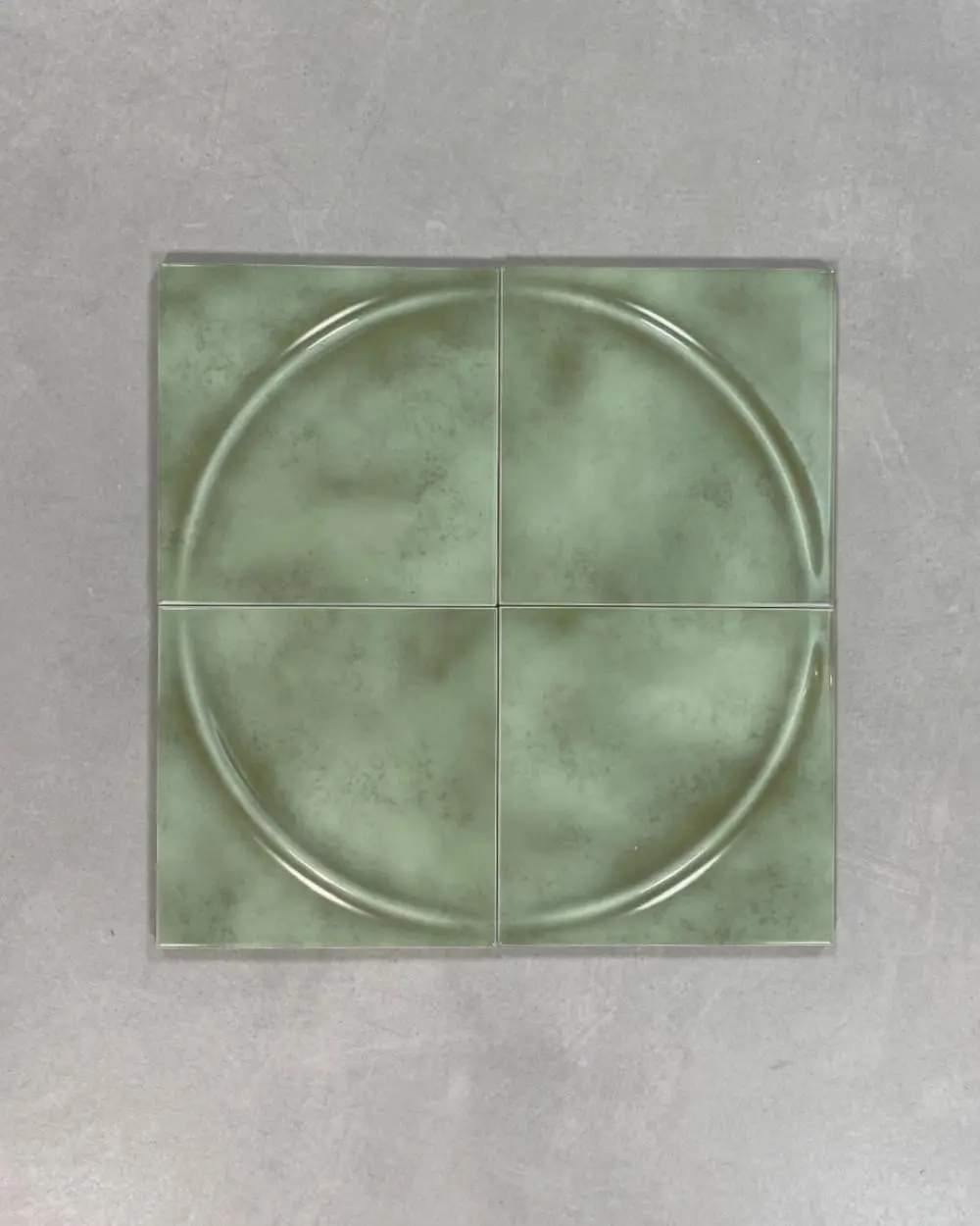 70`s Wall Tiles Retro Tiles Green Acro Vainilla 15x15 cm