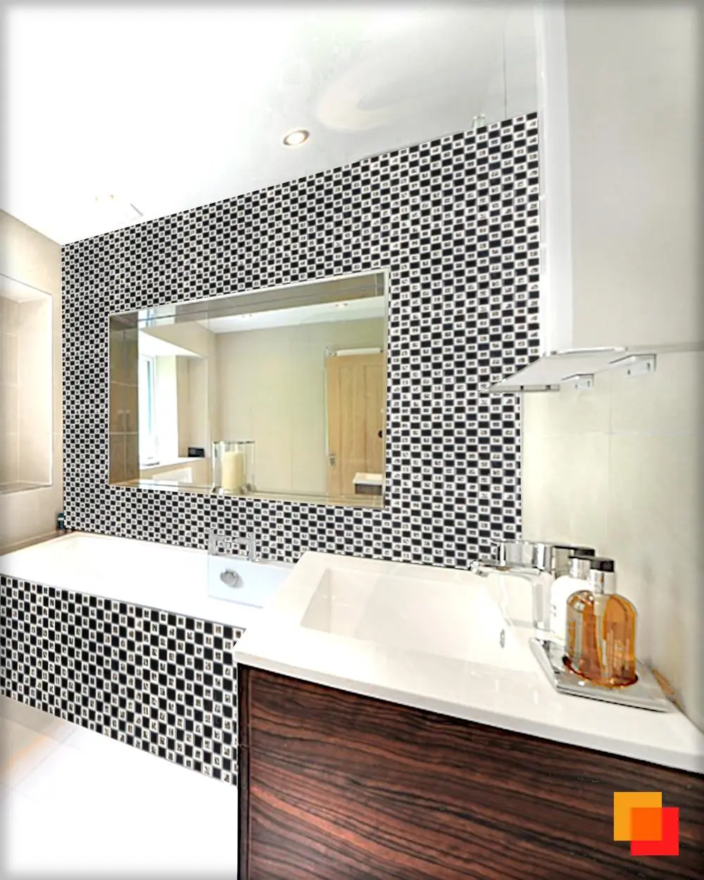 0,53 m² Restposten Glas-Kunststoffmosaik 2,3x2,3 HLK004
